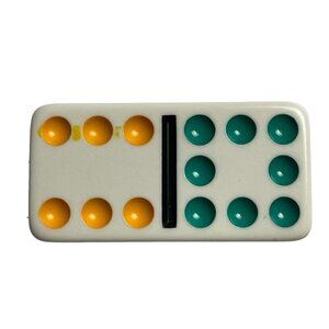 Double Nine Dominoes Replacement Tile 6 8 Color Dot Vintage 1998 mq